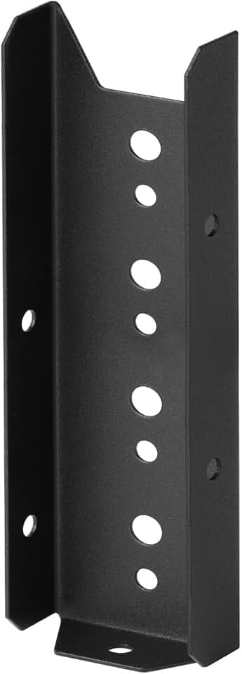 GBGS 20 Pack 2x6 Fence Bracket for Wood Rail,18 Gauge,Black