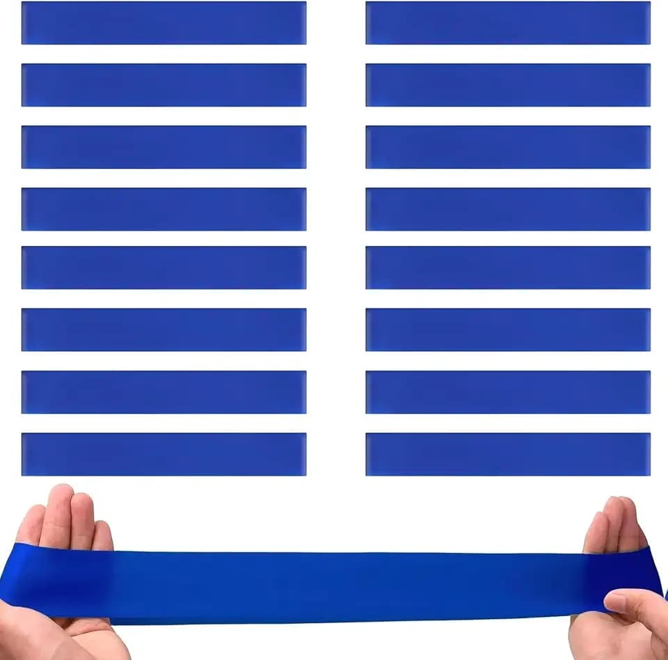 16 PCS Chair Bands With Fidgety Feet Colorful Chair Fidget Bands Desks Stretch Foot Band for ADHD Sensory Flexible Band Classroom Home Chair Fidget Tools Blue