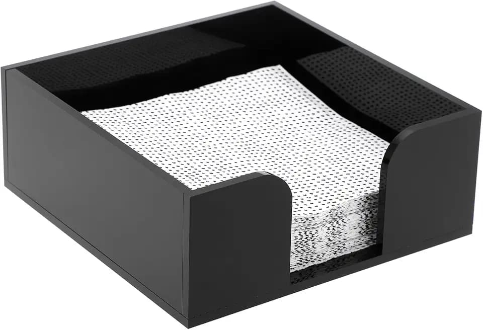 Sumnacon Square Acrylic Napkin Holder Cocktail Napkin Holder for Table