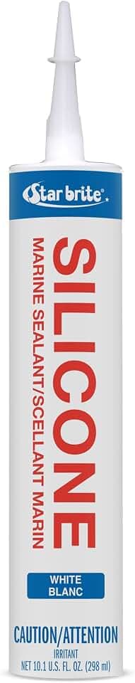 STAR BRITE Marine Silicone Sealant White - Waterproof