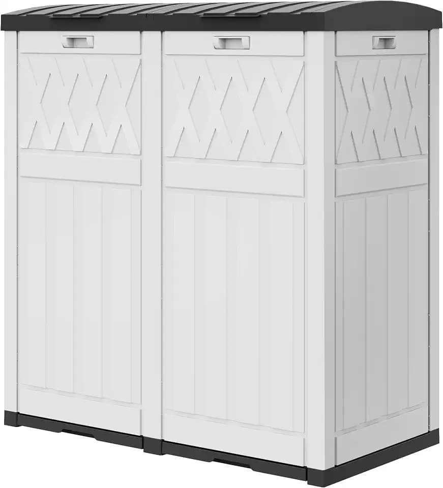 DWVO 76 Gallon Garbage Dual Can