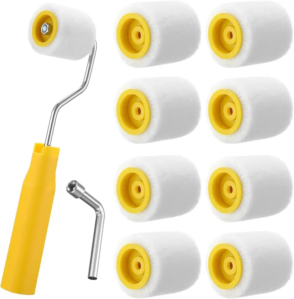 Honeydak 8 Pack Mini Paint Roller with Replacement Heads, 1.2 Inch