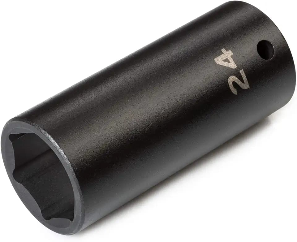 TEKTON 1/2 Inch Drive x 24 mm 6-Point Impact Socket | SID23124