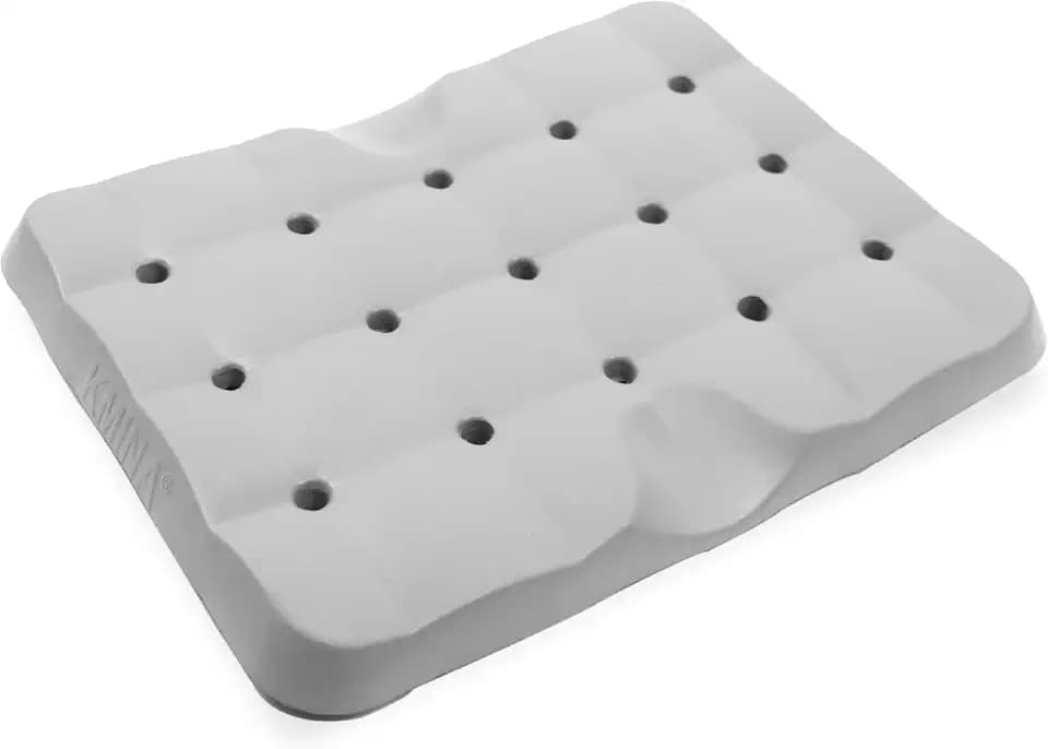 KMINA Sitzkissen Dusche Grau 35x27x3 cm, wasserdichter Duschsitz rutschfest