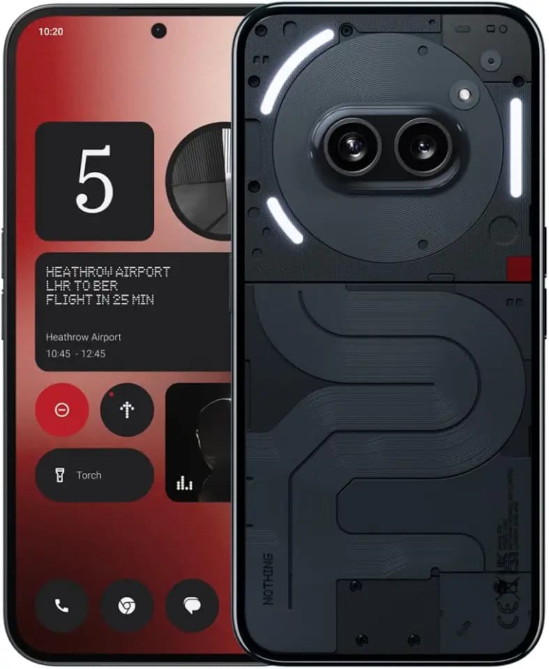 Nothing Phone (2a) 12+256GB - Handy ohne vertrag mit Nothing OS 2.5 - Schwarz