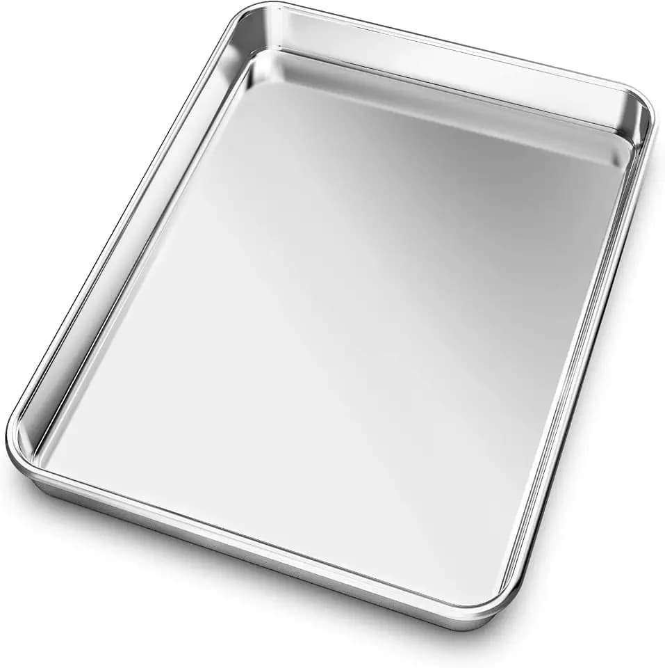10.4 inch Baking Sheet, Stainless Steel Baking Pans Cookie Sheet Oven Tray