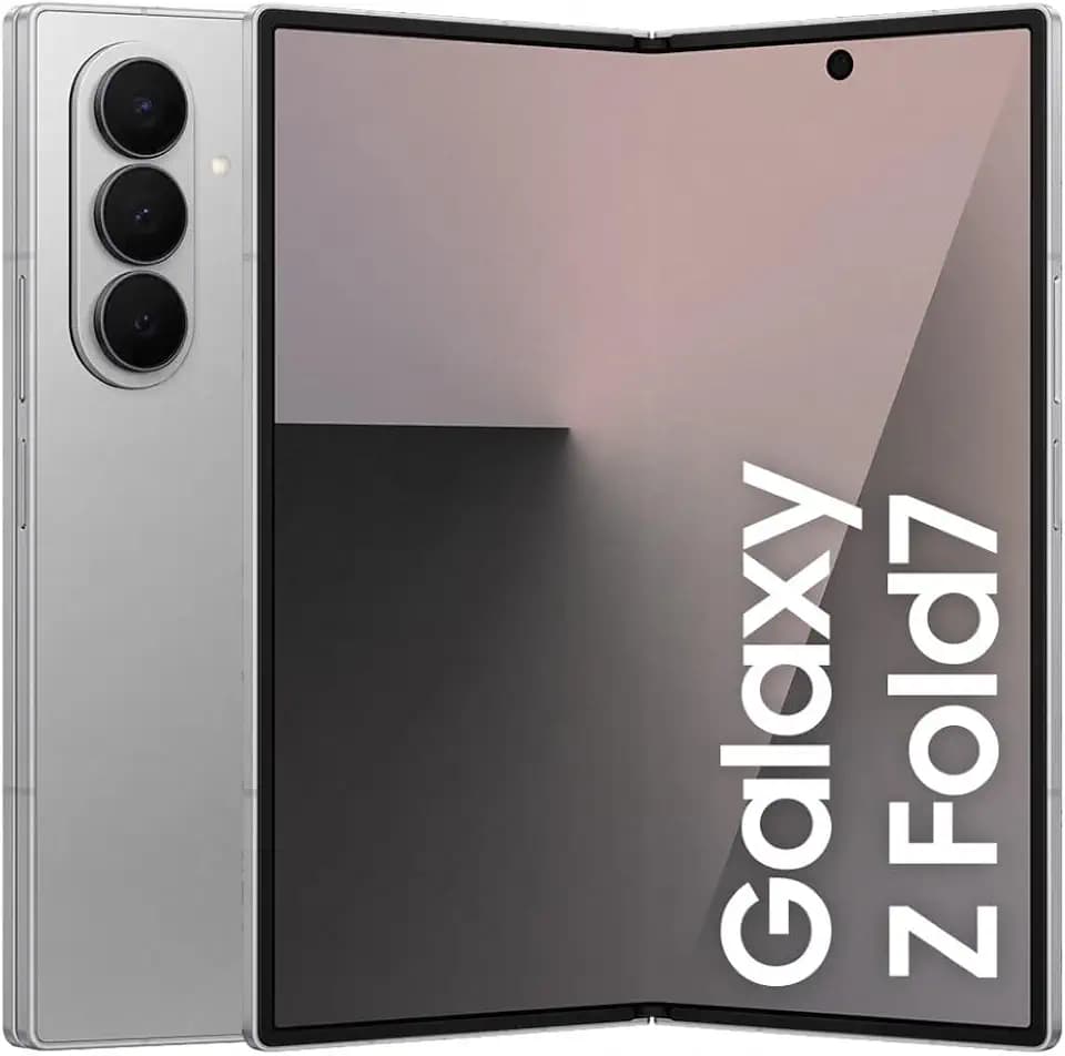 Samsung Galaxy Z Fold7 AI Smartphone mit Galaxy AI, KI-Handy mit Android, Faltbares Design, Großes Display für Multitasking, 200-MP-Kamera, 512 GB, 12 GB RAM, Silver Shadow, 3 Jahre Herstellergarantie