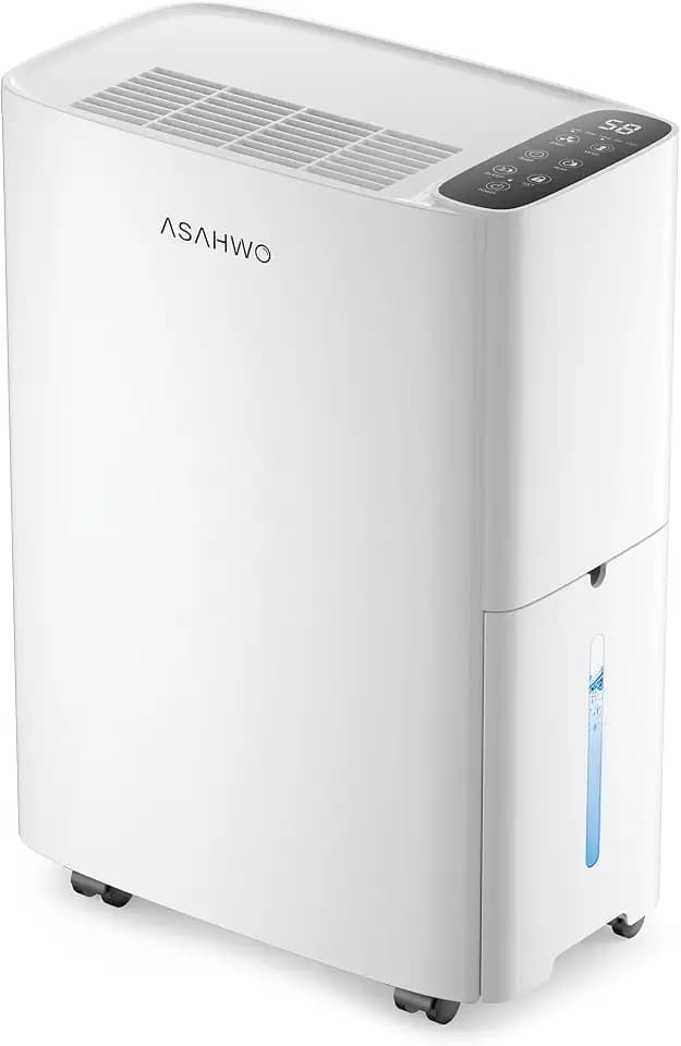 ASAHWo 2500 Ft² Dehumidifier for Basement with Drain Hose Max 34 Pints/D