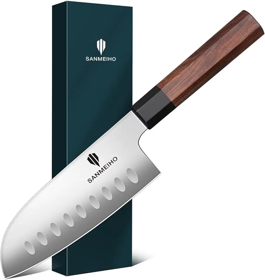5 Inch Santoku Knife for Small Hands, Japanese High Carbon Steel