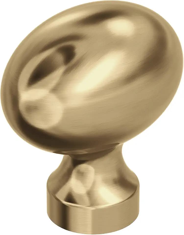 Amerock 10 Pack 1-3/8" Oval Vaile Champagne Bronze Cabinet Knob