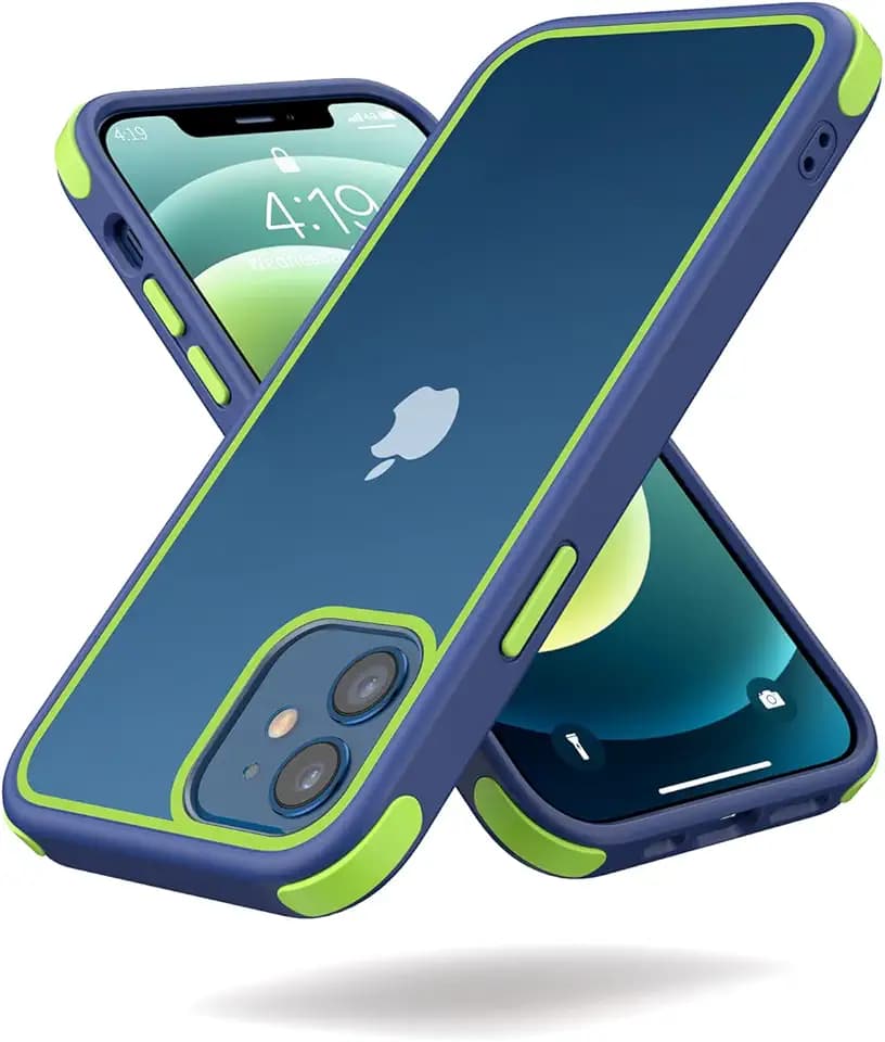 MobNano Ultra Hybrid Durchsichtig Hülle für iPhone 12 Hülle, iPhone 12 Pro Hülle Stoßfest Bumper Transparent Handyhülle Shockproof Fallschutz Silicone iPhone 12 12 Pro Case