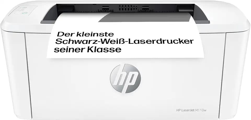 HP LaserJet M110w Laserdrucker Schwarz-Weiß, Monolaser, Drucker, WLAN, Airprint, Smart App, Bis zu 20 S./Min drucken, Auto-On/Auto-Off-Technologie