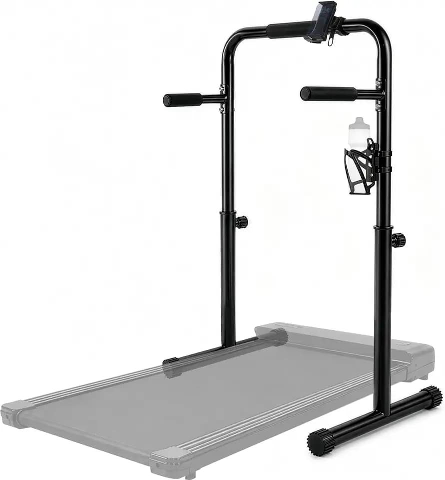 Handle Bar for Walking Pad Only, Adjustable Handrail Height, Compatible with Walking Pad, Non-Slip Rubber Feet, Comfortable Absorbent Grip