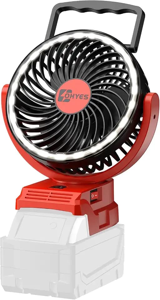 ohyes 5IN Jobsite Fan Fit for Milwaukee 18V Battery