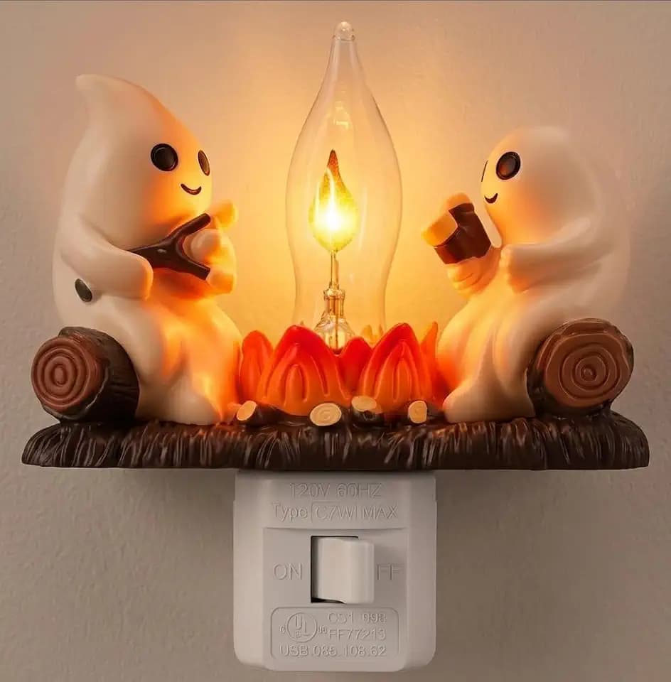 SkyRoad Ghost-Campfire Night Light, Halloween Indoor Decoration