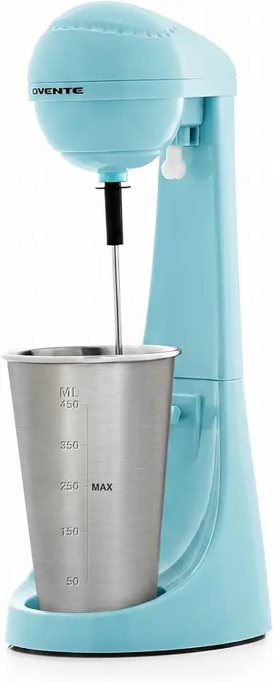 OVENTE Retro Milkshake Maker and Electric Drink Mixer, Blue MS2070BL