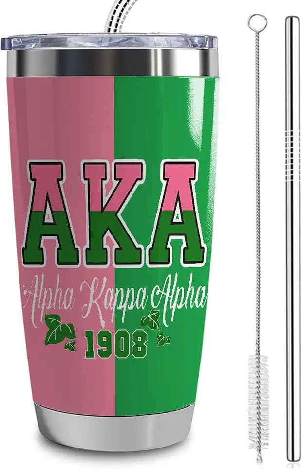 AKA Sorority Gifts for Women, AKA Paraphernalia Tumbler 20 oz