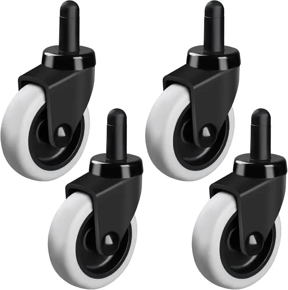 Besitu 3" Mop Bucket Wheels Replacement, Non-Marking TPR Castors Set of 4 for Rubbermaid Models 7570-L2, 7571,7580,7581,7582 7583