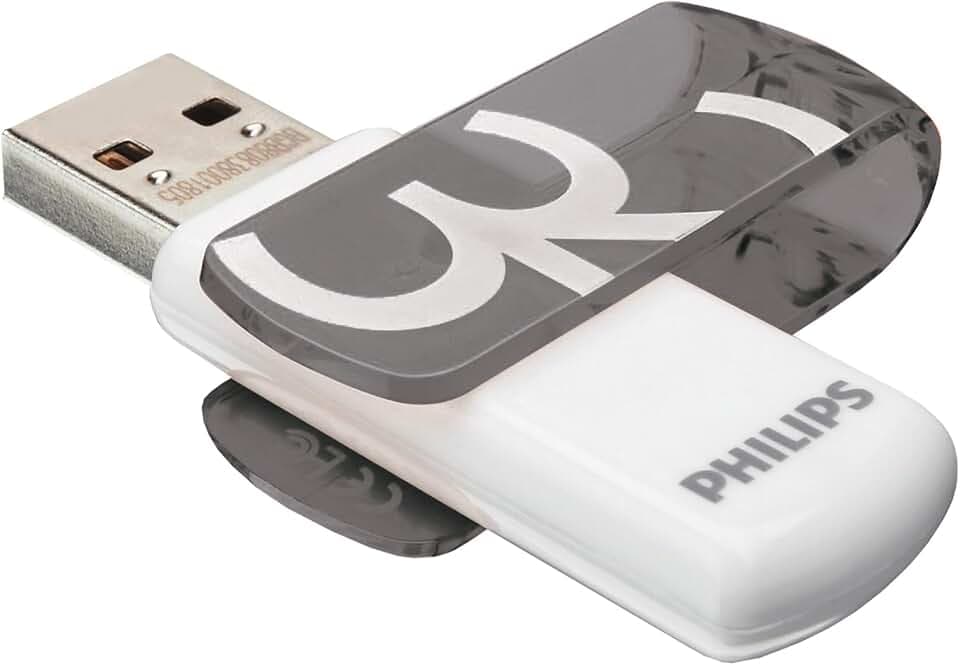 Philips Vivid Edition High Speed 2.0 USB-Flash-Laufwerk USB-Stick 32 GB mit Schwenkkappe für PC, Laptop, Computer Data Storage, Lesegeschwindigkeit bis zu 23 MB/s