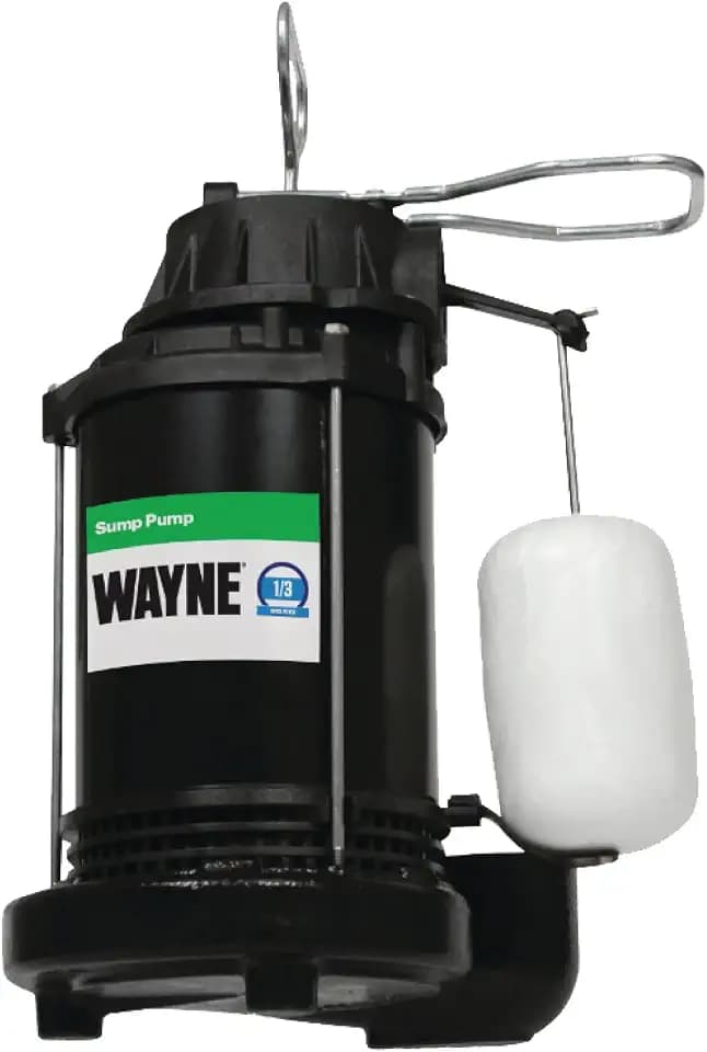 WAYNE CDU790 1/3 HP Submersible Water Pump, Heavy Duty Basement Sump Pump