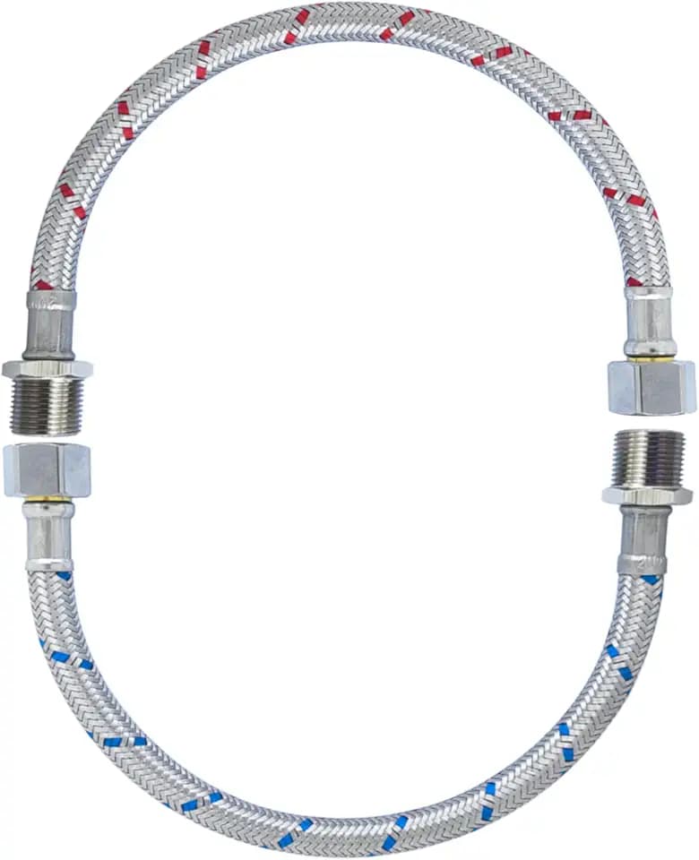 Faucet Water Supply Lines Extension 3/8“ M-F Hose Extender, 10 Inch