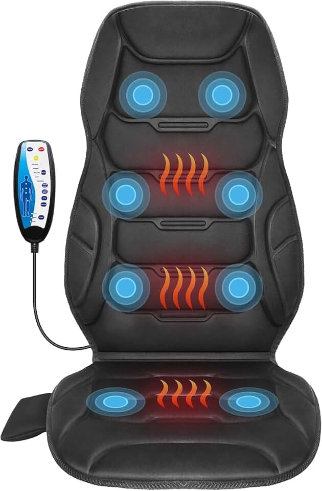 COMFIER Massagesitzauflage mit Wärme & Vibration für Rücken