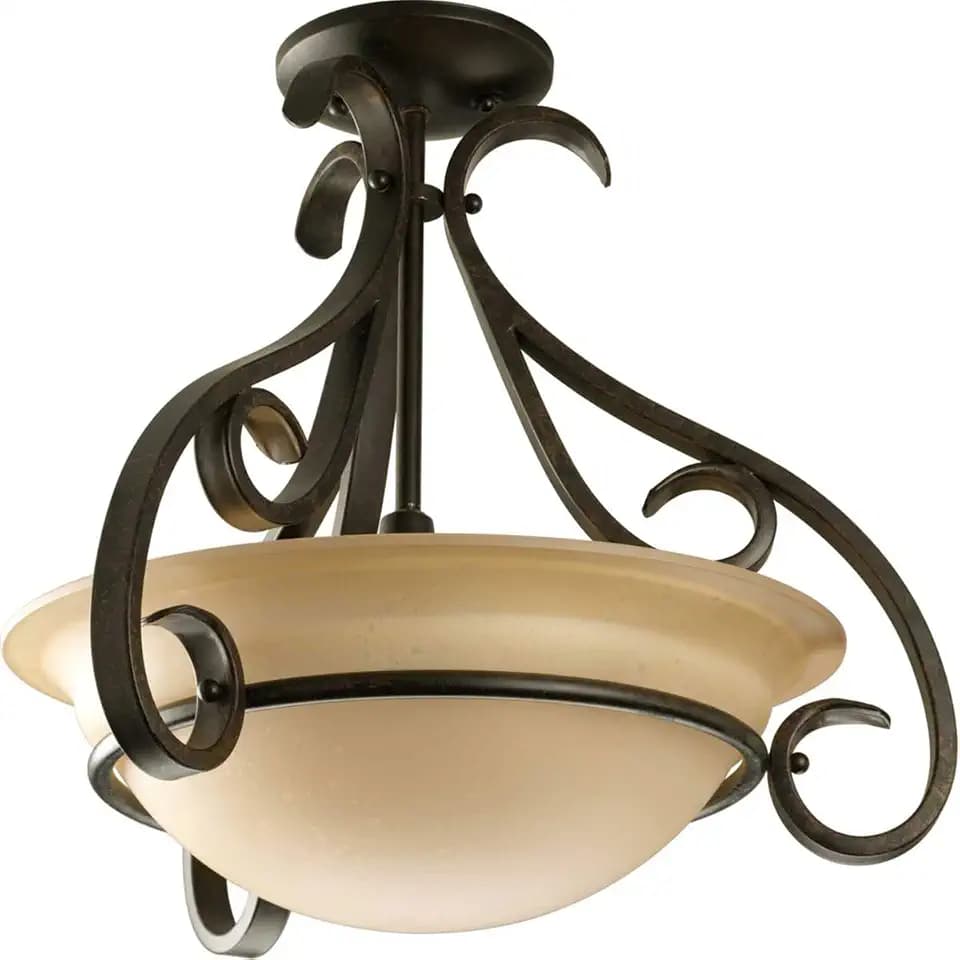 Progress Lighting Torino Foyer Pendant Light, Forged Bronze