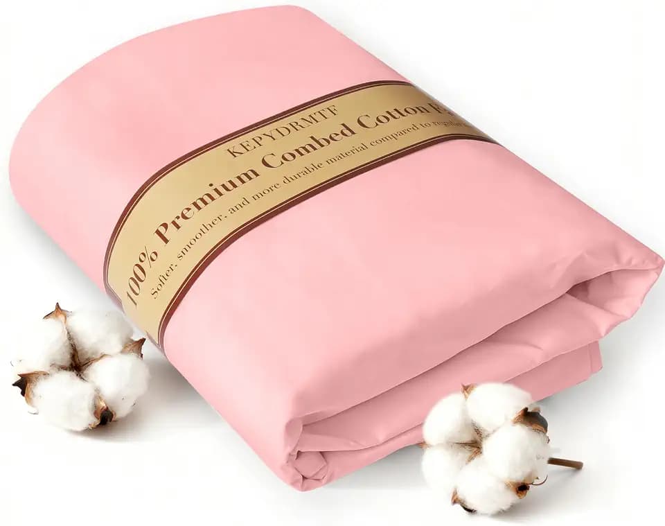 100% Combed Cotton Fabric by The Yard in Solid Color, Pink Fabric, 13 Options, for Quilting, Sewing, Crafts, Binding, Backing and Lining (Pink, 2 Yard pre Cut)