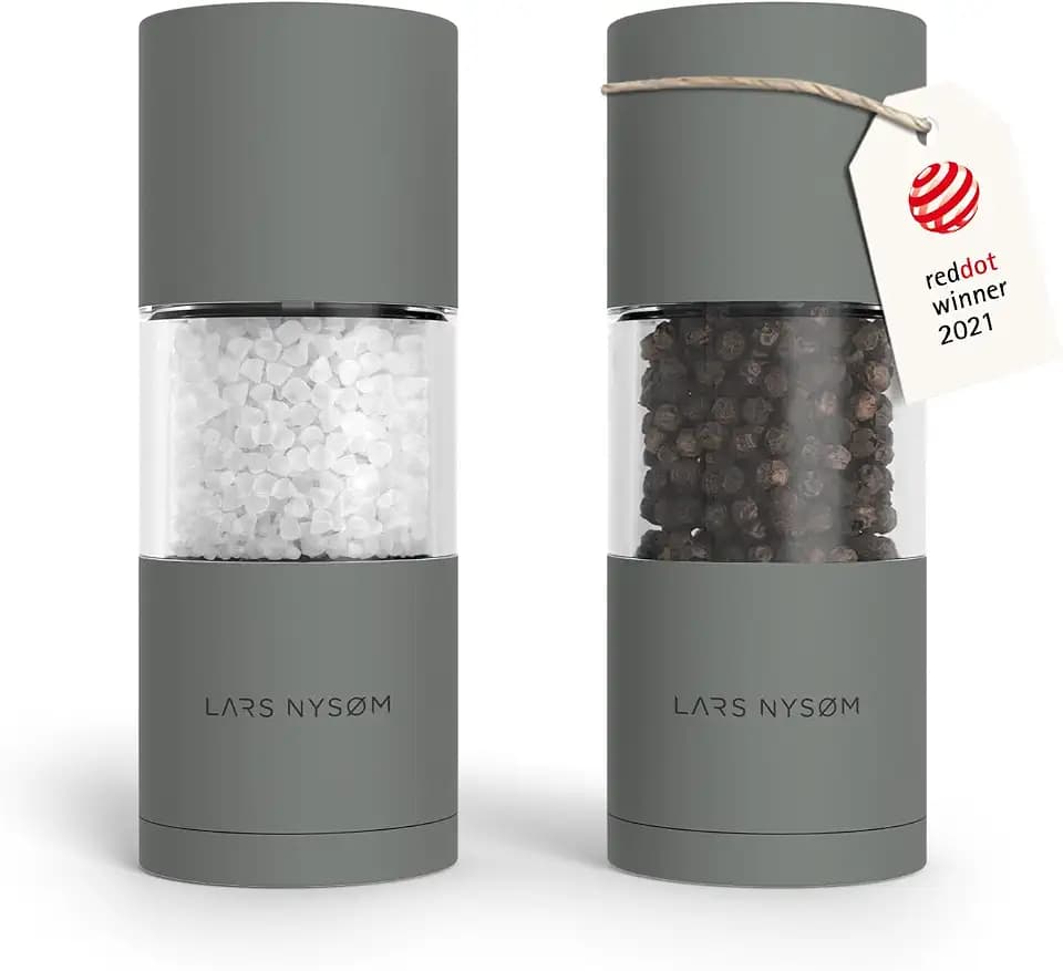 LARS NYSØM Salt and Pepper Grinder Set - Manual - Salt and Pepper Mill Sets