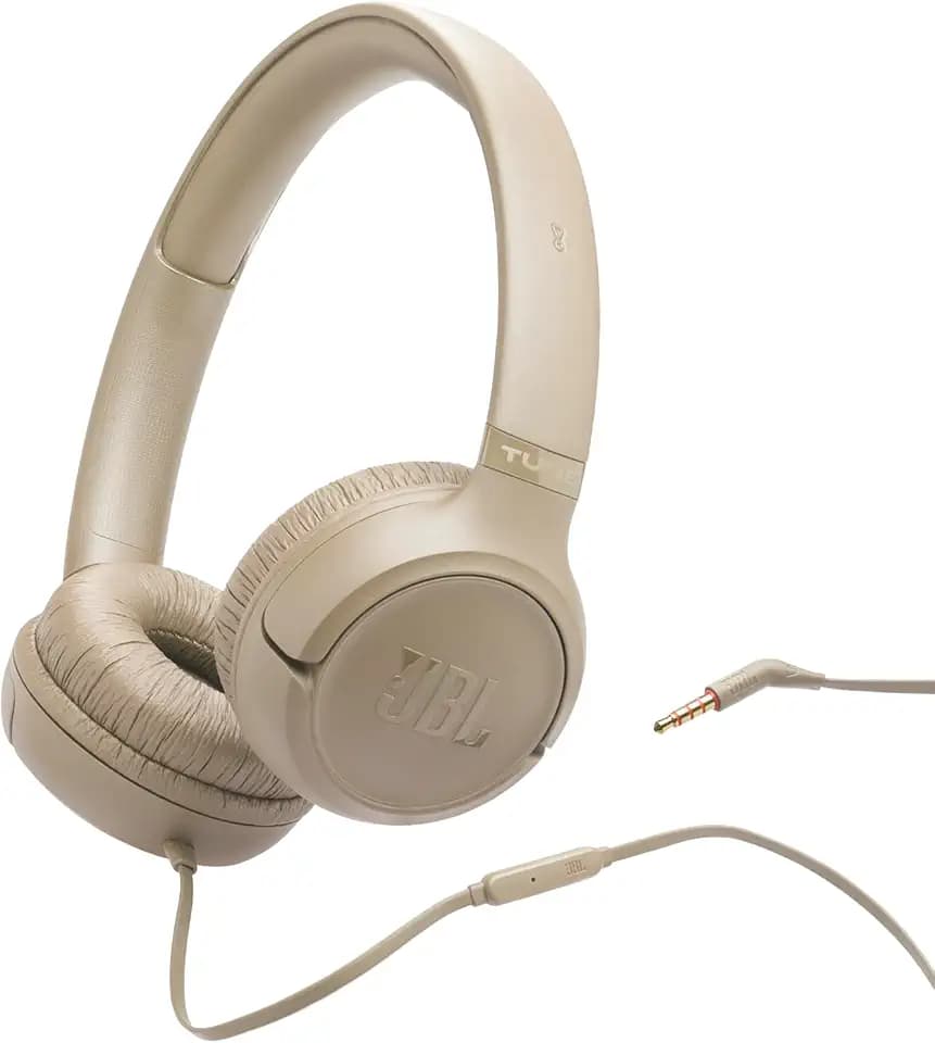 JBL Tune 530, Kabelgebundene On-Ear-Kopfhörer, Beige