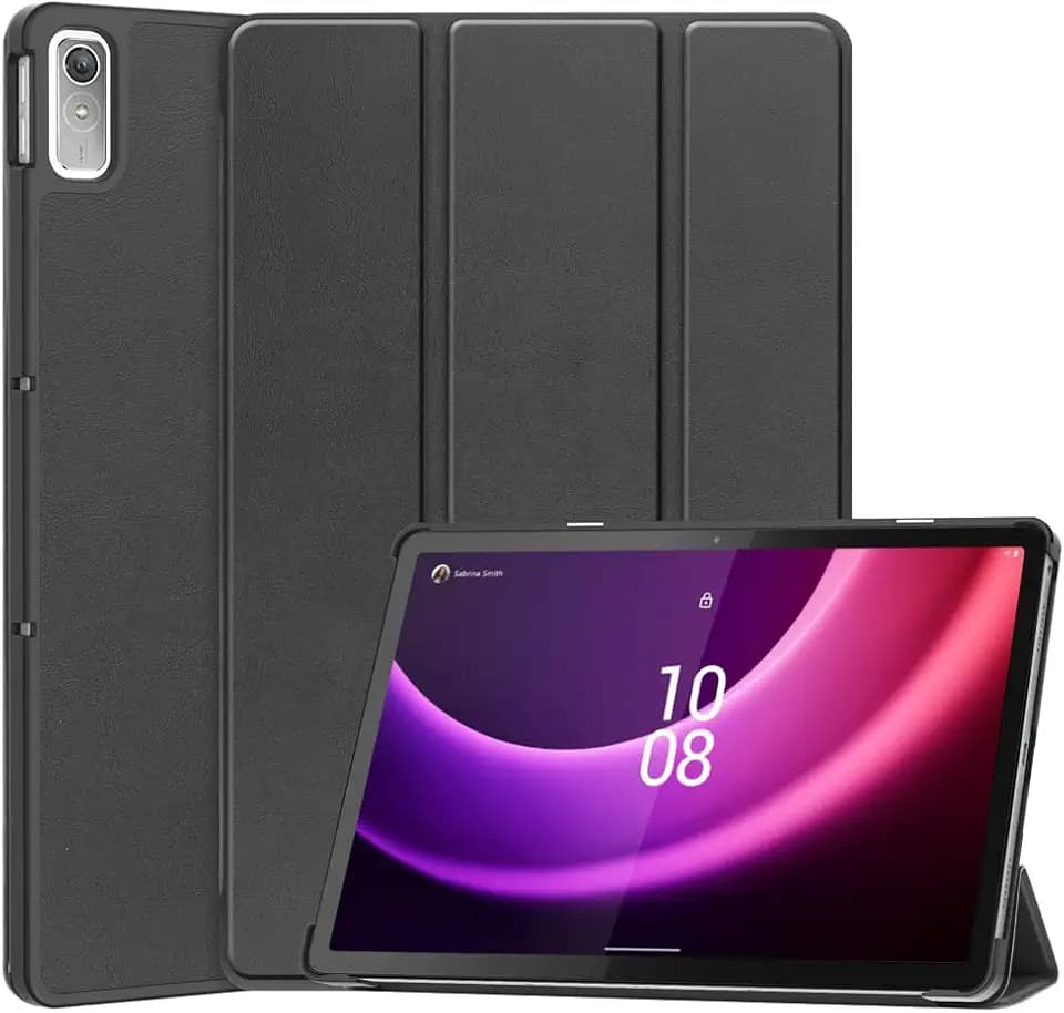 Kepuch Custer Hülle für Lenovo Tab P11 2nd 11.5" TB-350,Smart PU-Leder Hüllen Schutzhülle Tasche Case Cover für Lenovo Tab P11 2nd 11.5" TB-350 - Schwarz