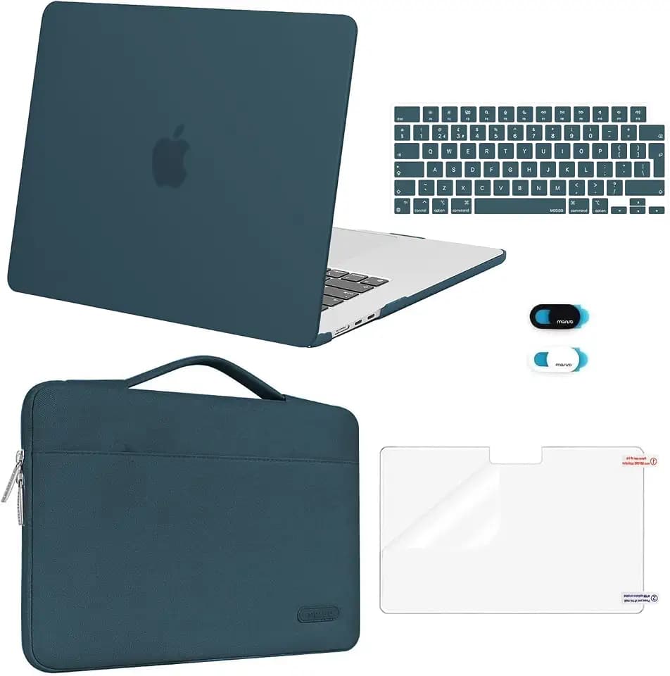 MOSISO Kompatibel mit MacBook Air 15 Zoll Hülle 2026 2025-2023 M5 M4 M3 M2