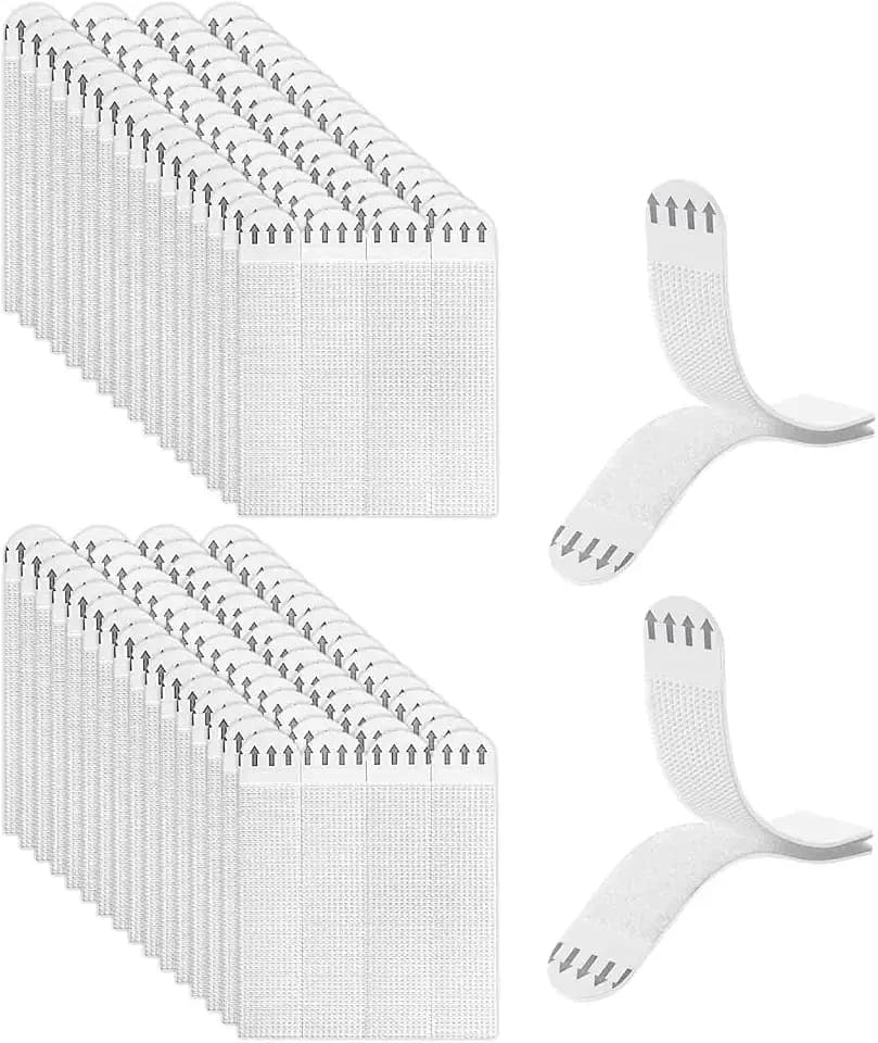 30 Pairs (60 Strips) Large Picture Hanging Strips Heavy Duty, 3.6" Damage Free Frame Hanging Pictures Without Nails, Wall Sticky Hook and Loop Adhesive Strips Kit