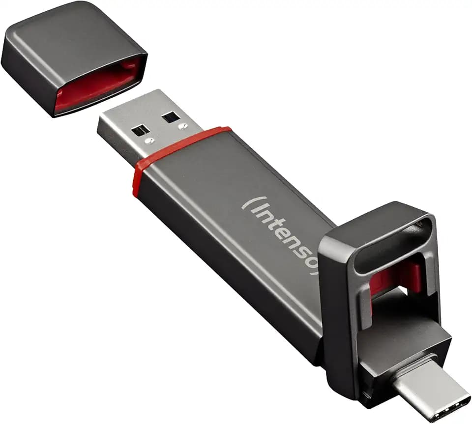 Intenso UX100 Externer SSD-Stick mit USB-C & USB-A, Dual-Anschluss, 250GB
