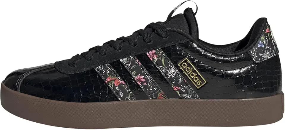 adidas Women's VL Court 3.0, BlackBlackGum, 8.5