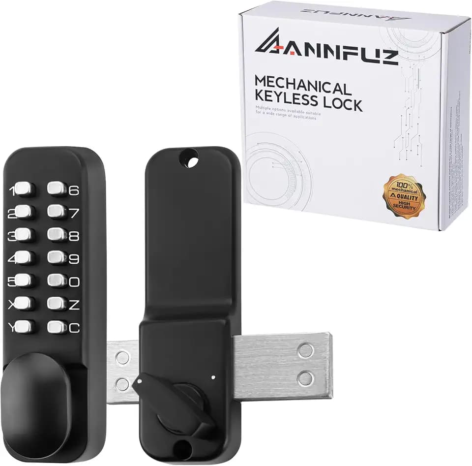 Mechanical Keyless Single-Sided Keypad Entry Door Lock with Bolt