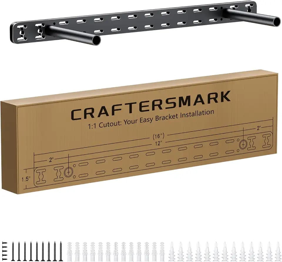 1pc Floating Shelf Hardware Heavy Duty Hidden Shelf Brackets Support,Wall Mounting Invisible Floating Shelves Bracket Without Jig (18" x 4" x 1.5" Without Tools)