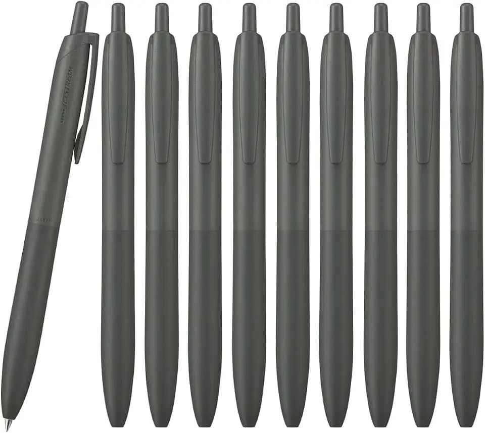 Mitsubishi Pencil, Permanent Ballpoint Pen, Jet Stream Light Touch Ink, 10 Count 0.5 Off Black SXNLS05.24 10P