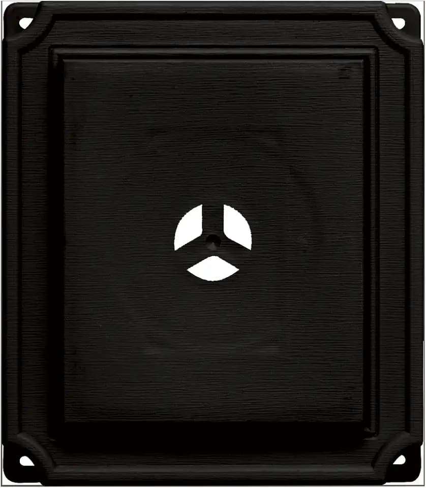 Builders Edge 130110001002 Scalloped Mounting Block 002, Black