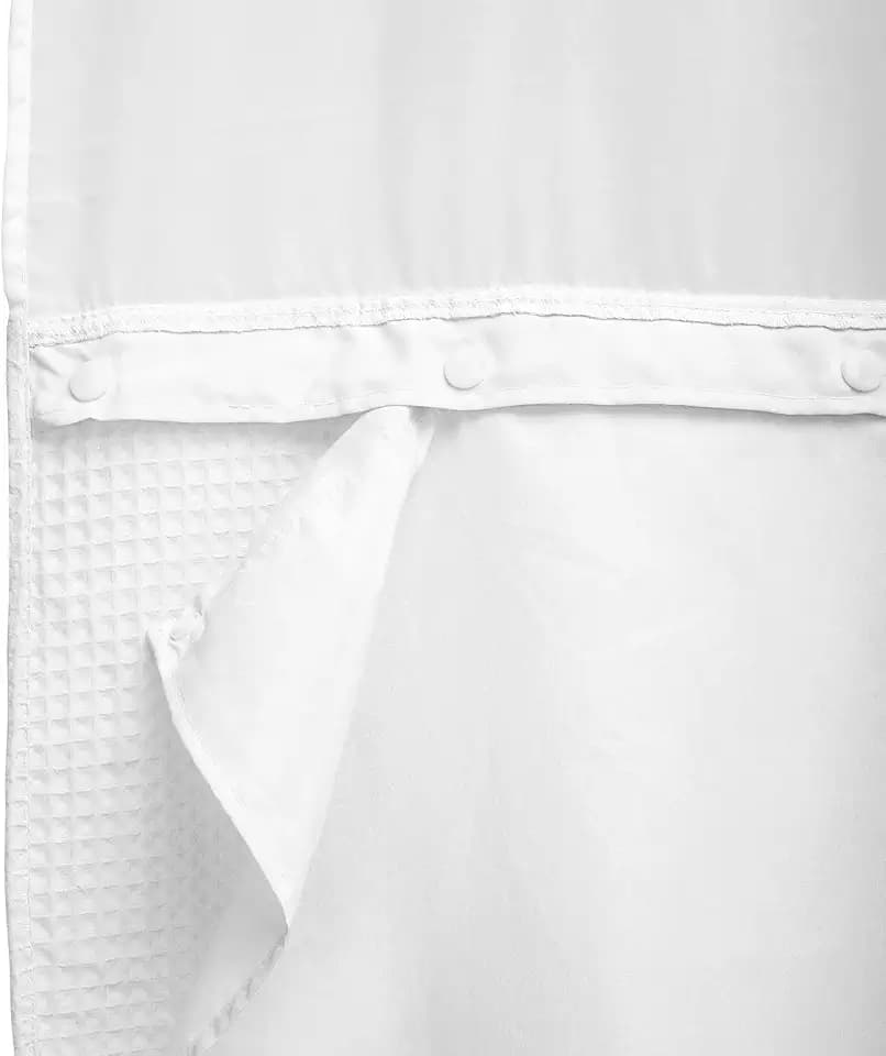 Barossa Design Extra Long Snap-in Shower Curtain Replacement Liner White