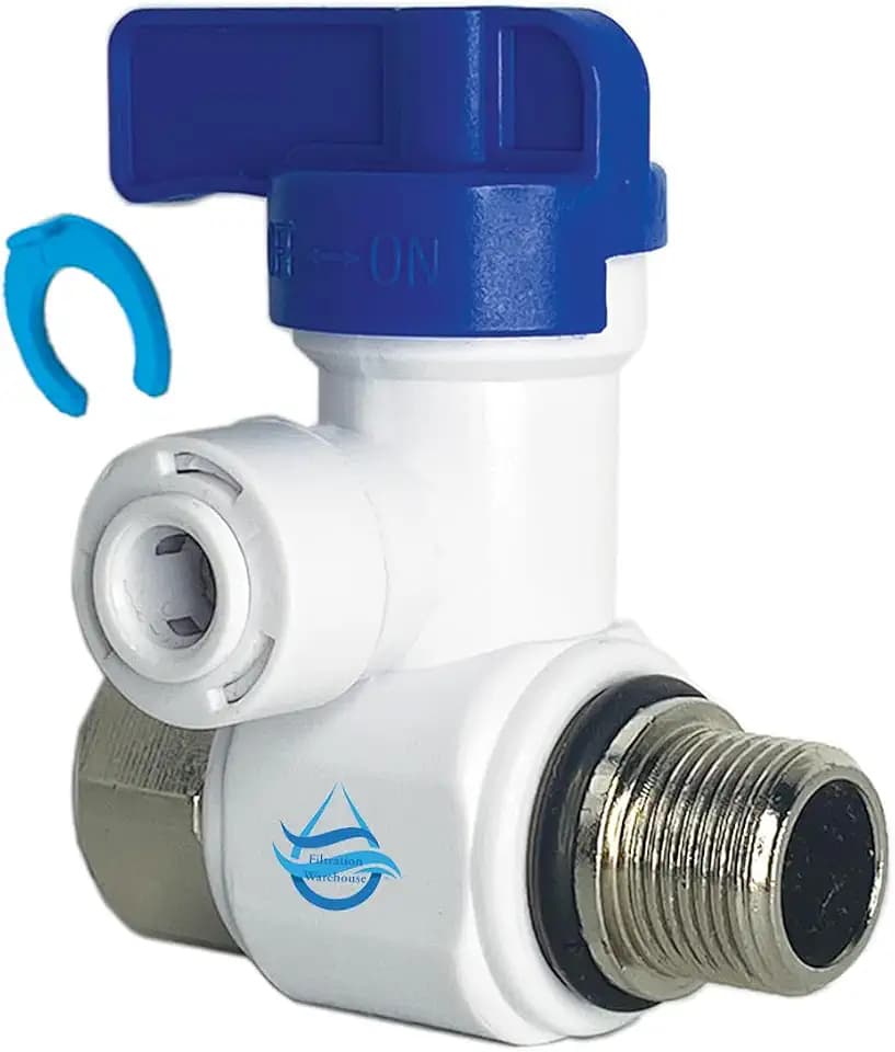FW Speed Fit 3/8 x 3/8 x 1/4 or 3/8 Inch DUAL O-Ring Stainless Steel Angle Stop Adapter Valve, US Company! Push to Connect Plumbing Fitting, with Clip, Compare to ASVPP1LF or ASVPP2LF (1/4" One-Pack)
