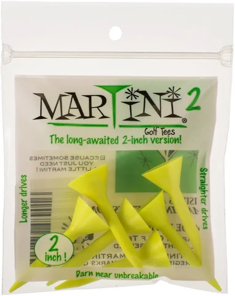 MARTINI 2 Golf Tees - 2 Inch - Virtually Unbreakable