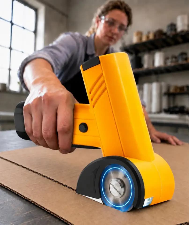 Electric Scissors, 320 RPM Cardboard Cutter, 4 Speeds Jam-Free Cut
