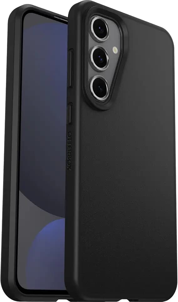 OtterBox Samsung Galaxy S24 FE React Series Case - Black, Ultra-Thin, Pocket-Friendly, Raised Edges Protect Camera & Screen, Wireless Charging Compatible (Single Unit Ships in Polybag)