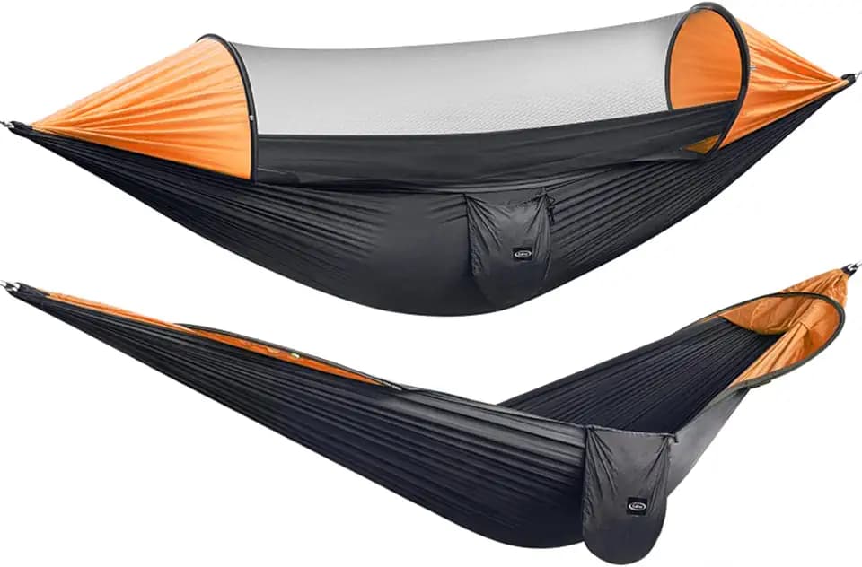 G4Free Large Camping Hammock for Outside with Mosquito Net 2 People Hammock