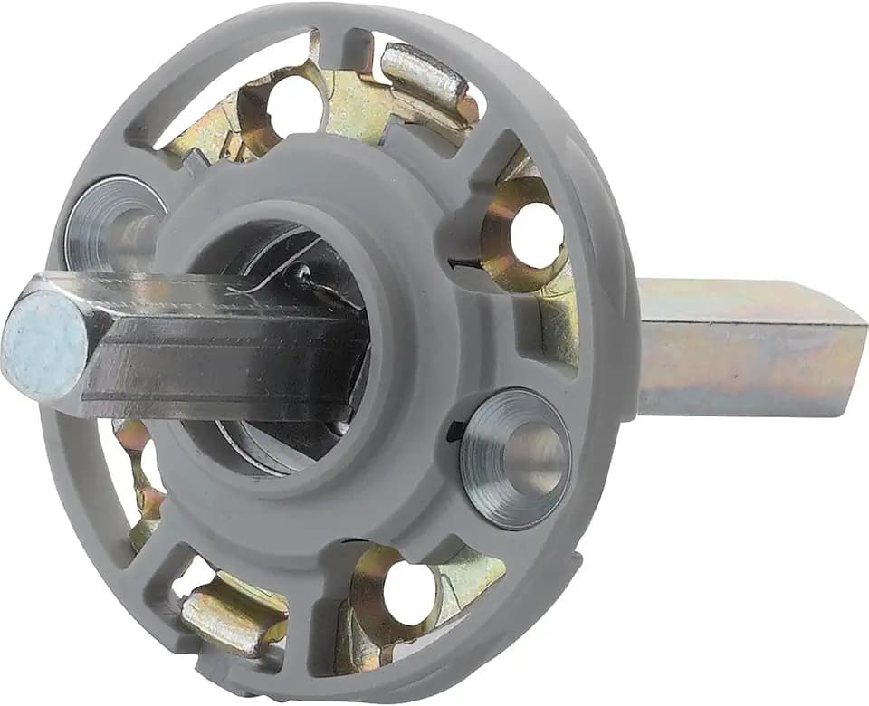 Hoppe Montagemodul rund für Hoppe Türgriffe, Vierkant 8/62 mm, Stahl aluminiumfarbig