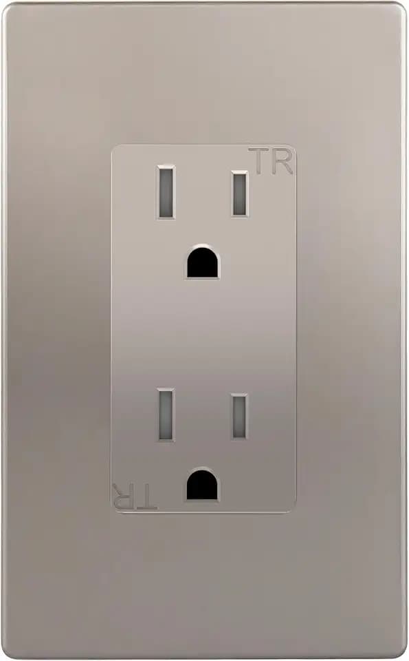 ENERLITES Decorator Outlet, 15A Standard Electrical Receptacle Elite Series