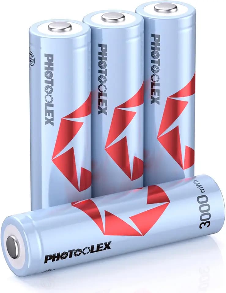 1.5V Wiederaufladbare AA Akkus (4 Stück), Lithium Ionen 3000mWh Hochkapazitäts-Wiederaufladbare Batterien 1600 + Zyklen Langlebige Wiederaufladbares Doppel A Batterie, geringe Selbstentladung