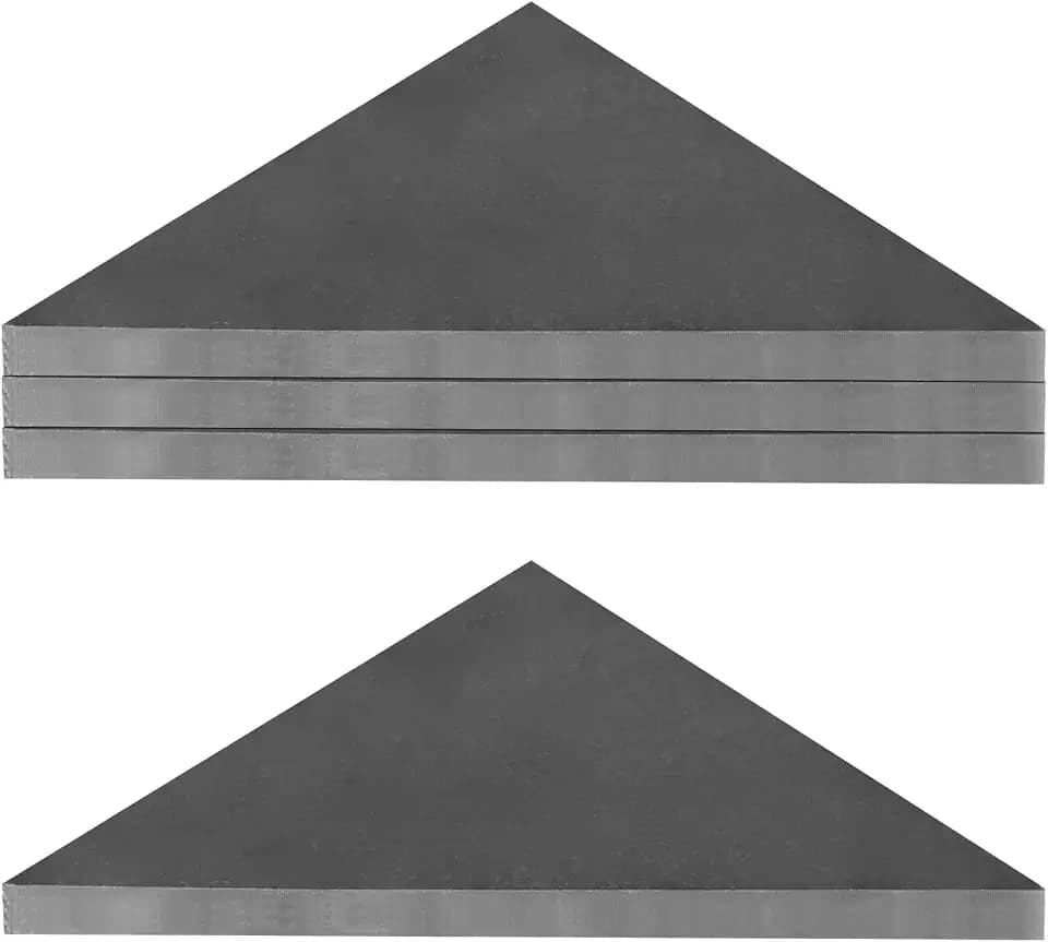 4 PCS Weld On Steel Triangle Gusset Plate, 6" x 6" x 1/4"
