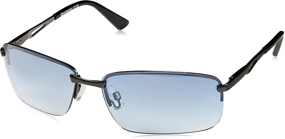 SOUTHPOLE Retro Slim Metal Rectangular Sunglasses for Men